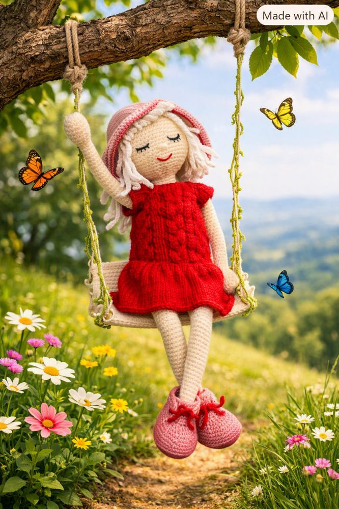 Little Red Riding Rag Doll